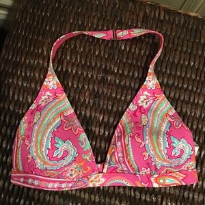 RALPH LAUREN PINK PADDED BIKINI TOP SIZE 8